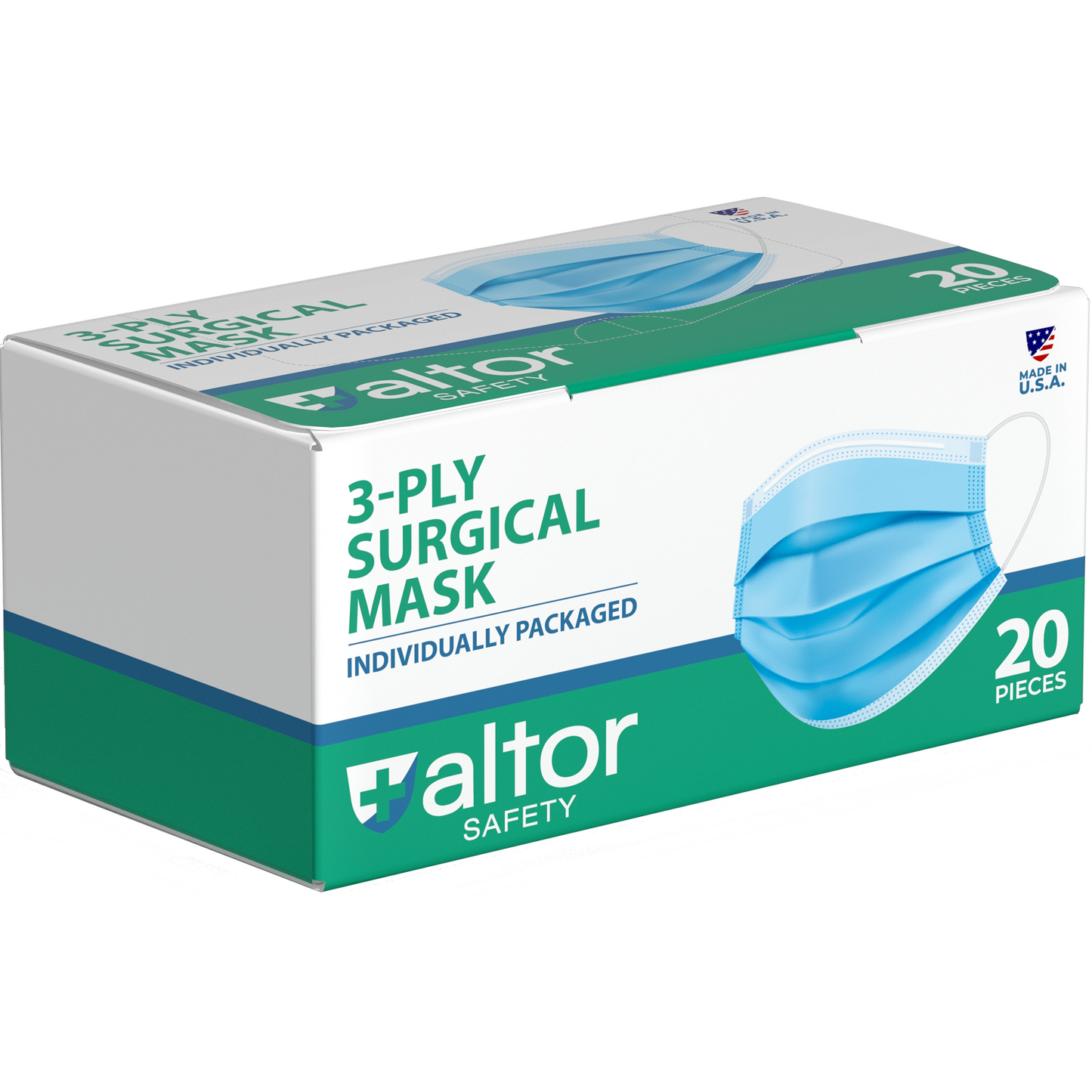 3Ply ASTM Level 2 Surgical Mask Individually Wrapped