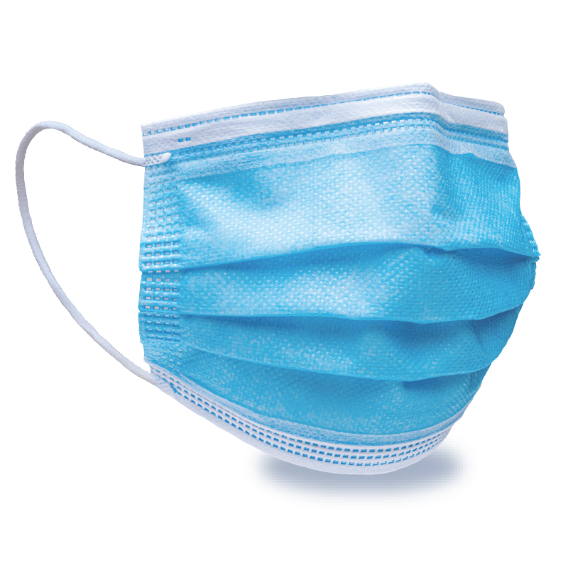 3Ply ASTM Level 2 Surgical Mask with Plastic Nose Wire